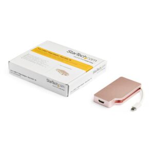 StarTech.com Adaptador USB-C de Vídeo Multipuertos - de Aluminio - 4K 30Hz - Oro Rosa StarTech.com Adaptador USB-C de Vídeo Multipuertos - de Aluminio - 4K 30Hz - Oro Rosa