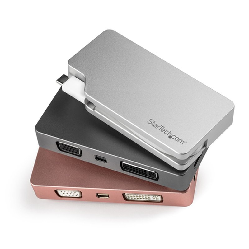 StarTech.com Adaptador USB-C de Vídeo Multipuertos - de Aluminio - 4K 30Hz - Oro Rosa StarTech.com Adaptador USB-C de Vídeo Multipuertos - de Aluminio - 4K 30Hz - Oro Rosa - Imagen 8