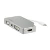 StarTech.com Adaptador USB C Multipuertos de Vídeo HDMI, VGA, Mini DisplayPort o DVI - Convertidor USB Tipo C de Monitor a HDMI 1.4 o mDP 1.2 (4K) - VGA o DVI (1080p) - Aluminio Plata StarTech.com Adaptador USB C Multipuertos de Vídeo HDMI, VGA, Mini DisplayPort o DVI - Convertidor USB Tipo C de Monitor a HDMI 1.4 o mDP 1.2 (4K) - VGA o DVI (1080p) - Aluminio Plata