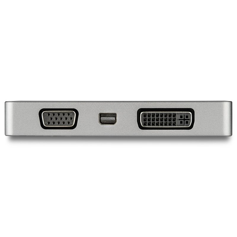 StarTech.com Adaptador USB C Multipuertos de Vídeo HDMI, VGA, Mini DisplayPort o DVI - USB Tipo C de Monitor a HDMI 2.0 o mDP 1.2 (4K 60Hz) - VGA o DVI (1080p) - Aluminio Gris Espacial - Imagen 4