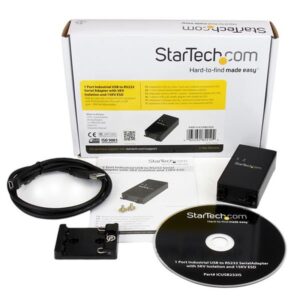 StarTech.com Adaptador USB a 1 Puerto Serie RS232 DB9 con Aislamiento 5KV Protección ESD 15KV - Conversor Serial