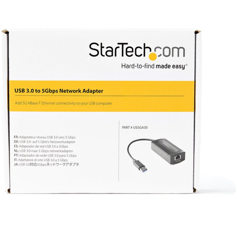 StarTech.com Adaptador de Red Ethernet USB-A a RJ45 5 Gigabit LAN - 5GBASE-T - Imagen 3