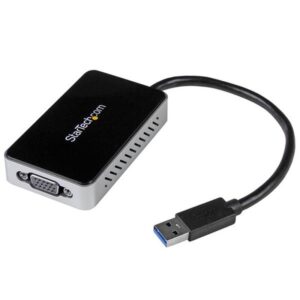 StarTech.com Adaptador de Vídeo Externo USB 3.0 a VGA con Hub USB 1 Puerto - Tarjeta Gráfica Cable - 1080p