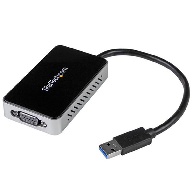 StarTech.com Adaptador de Vídeo Externo USB 3.0 a VGA con Hub USB 1 Puerto - Tarjeta Gráfica Cable - 1080p