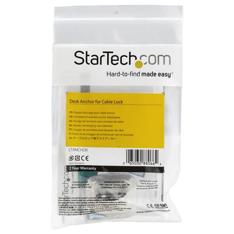 StarTech.com Ancla para Cable con Candado - en Aleación de Zinc - Punto de Anclaje para Ordenador Portátil - Imagen 5