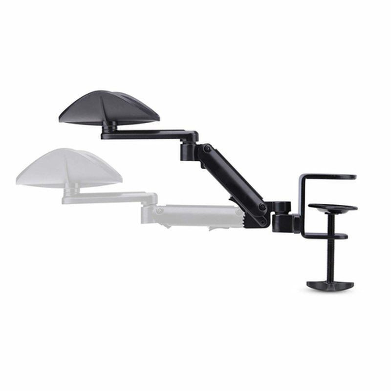 StarTech.com Apoyabrazos Ajustable para Escritorio de Oficina - Reposabrazos de Rotación de 360 Grados - Instalación con Mordaza - sin Perforaciones - Ergonómico - Negro - Imagen 5