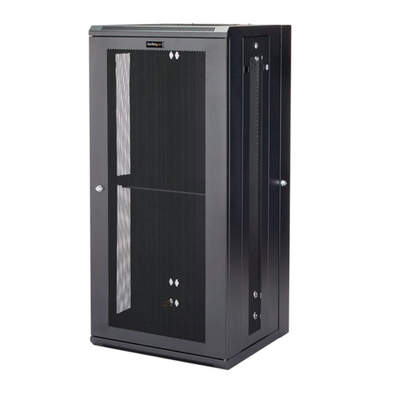 StarTech.com Armario Rack de Servidores de Pared 26U 19" - con 40,6cm/16" de Profundidad, Cierre de Seguridad y Puertas con Bisagras - Montado - Estante y Paneles Laterales Adaptables StarTech.com Armario Rack de Servidores de Pared 26U 19" - con 40,6cm/16" de Profundidad, Cierre de Seguridad y Puertas con Bisagras - Montado - Estante y Paneles Laterales Adaptables