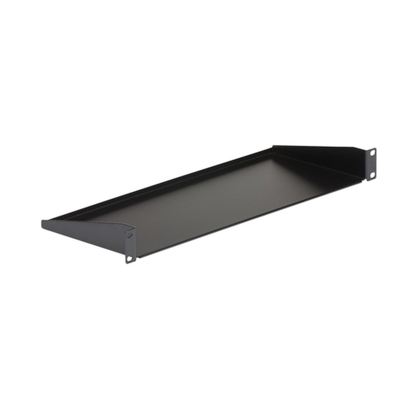 StarTech.com Bandeja Estante Fijo Voladizo Universal 1U de 19" Pulgadas para Rack Armario de Servidores - en Acero - Capacidad de 15kg - 7" (180mm) de Profundidad - Negro - Imagen 2