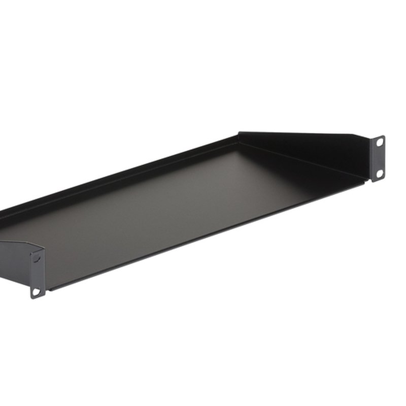 StarTech.com Bandeja Estante Fijo Voladizo Universal 1U de 19" Pulgadas para Rack Armario de Servidores - en Acero - Capacidad de 15kg - 7" (180mm) de Profundidad - Negro - Imagen 4