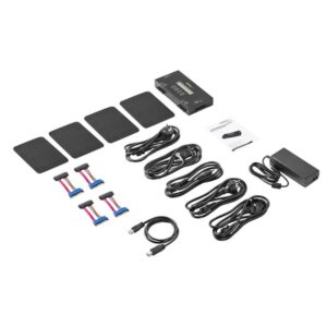 StarTech.com Borrador de 4 Bahías para Discos Duros y SSD SATA de 2,5" y 3,5" - Desinfectador Externo de Discos para Borrado Seguro con 9 Modos - Puerto RS232 - Cumple con NIST/DOD y TAA