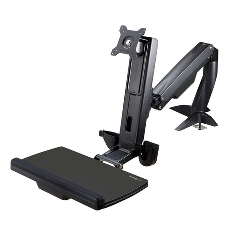StarTech.com Brazo de Soporte de Pie y Sentado - Brazo Ajustable de Montaje en Escritorio de Pie o Sentado para Un Monitor VESA de hasta 27" - Ergonómico Articulado para Escritorio de Pie - Imagen 3
