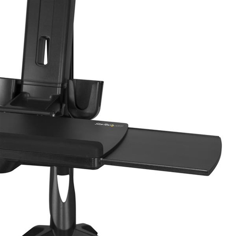 StarTech.com Brazo para 2 Monitores de hasta 24 Pulgadas - Brazo de Soporte VESA para dos Pantallas de Pie y Sentado de Altura Ajustable - Imagen 3