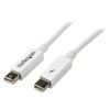 StarTech.com Cable 2m Thunderbolt - Blanco - Macho a Macho