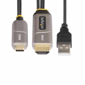 StarTech.com Cable Activo Óptico USB-C a HDMI 2.0 (AOC) de 9,15m - Conversor Adaptador Unidireccional USB Tipo C a HDMI - 4K60Hz - CL3