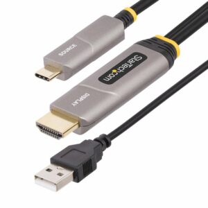 StarTech.com Cable Activo Óptico USB-C a HDMI 2.0 de 15,2m (AOC) 4K60Hz - Adaptador Conversor Unidireccional USB Tipo C a HDMI - CL3