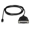 StarTech.com Cable Adaptador Conversor de Impresora USB Tipo C a Paralelo - Cable USBC a DB25 Alimentado por el Bus - Cable para Impresora
