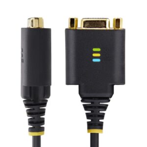 StarTech.com Cable Adaptador USB a Módem Nulo Serie DCE de 30cm - con Retención COM - FTDI - RS232 - con Tornillos/Tuercas Intercambiables - Windows/macOS/Linux