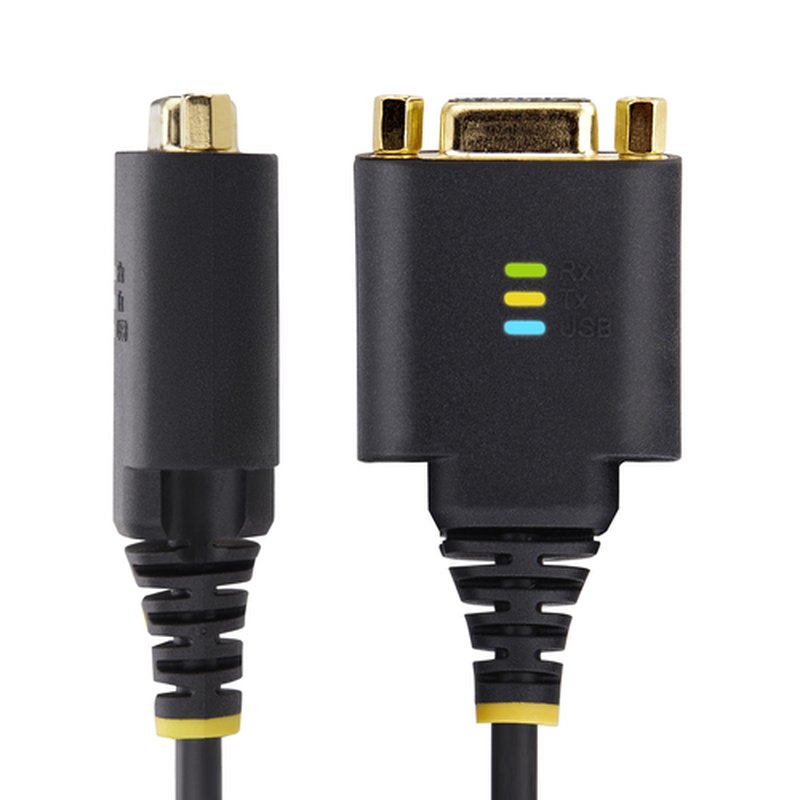 StarTech.com Cable Adaptador USB a Módem Nulo Serie DCE de 30cm - con Retención COM - FTDI - RS232 - con Tornillos/Tuercas Intercambiables - Windows/macOS/Linux - Imagen 3
