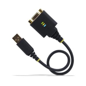 StarTech.com Cable Adaptador USB a Módem Nulo Serie DCE de 30cm - con Retención COM - FTDI - RS232 - con Tornillos/Tuercas Intercambiables - Windows/macOS/Linux