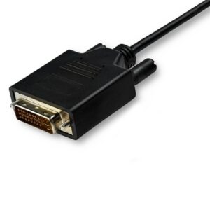 StarTech.com Cable Adaptador de 3m USB-C a DVI 1920 x 1200 - Negro - Cable USB Tipo C a DVI - Cable Conversor de Vídeo USBC