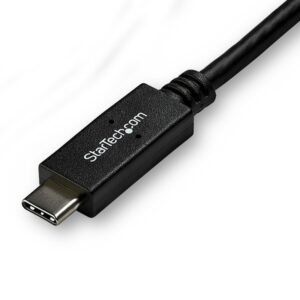 StarTech.com Cable Adaptador de 3m USB-C a DVI 1920 x 1200 - Negro - Cable USB Tipo C a DVI - Cable Conversor de Vídeo USBC