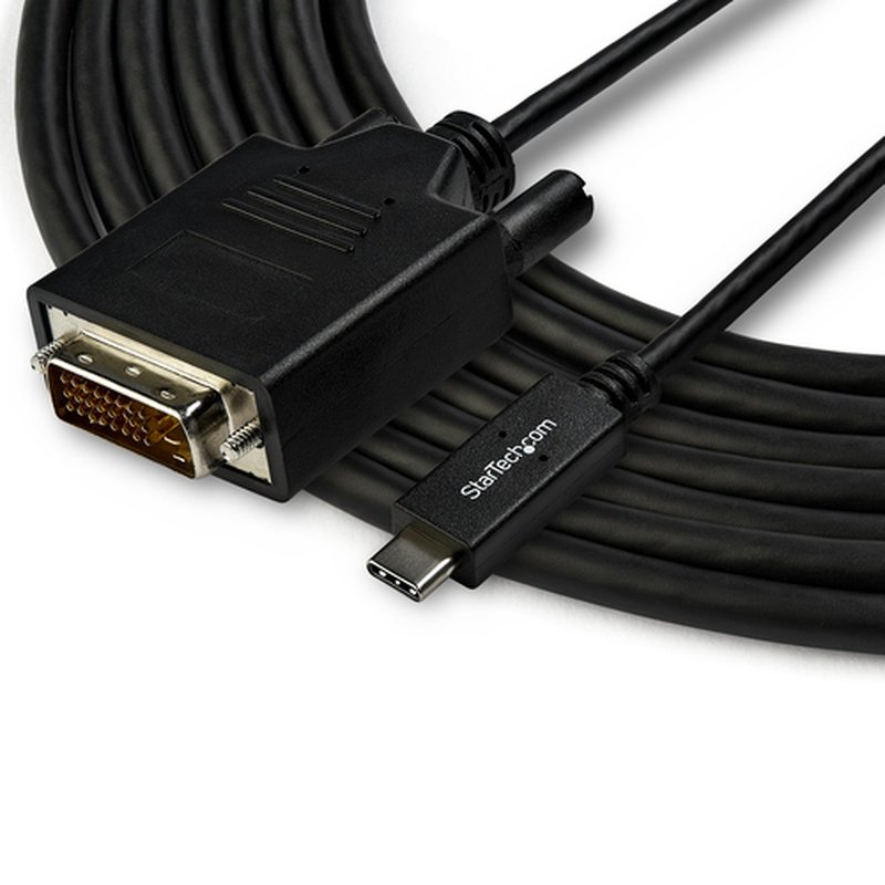 StarTech.com Cable Adaptador de 3m USB-C a DVI 1920 x 1200 - Negro - Cable USB Tipo C a DVI - Cable Conversor de Vídeo USBC - Imagen 4
