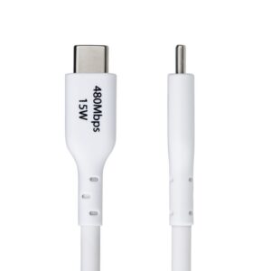 StarTech.com Cable Cargador USB-A a USB-C de 3m - Cable Adaptador USB-A a USB Tipo C - 3A - Cable de Carga y Sincronización - USB 2.0 - Recubrimiento de TPE - M/M - Blanco
