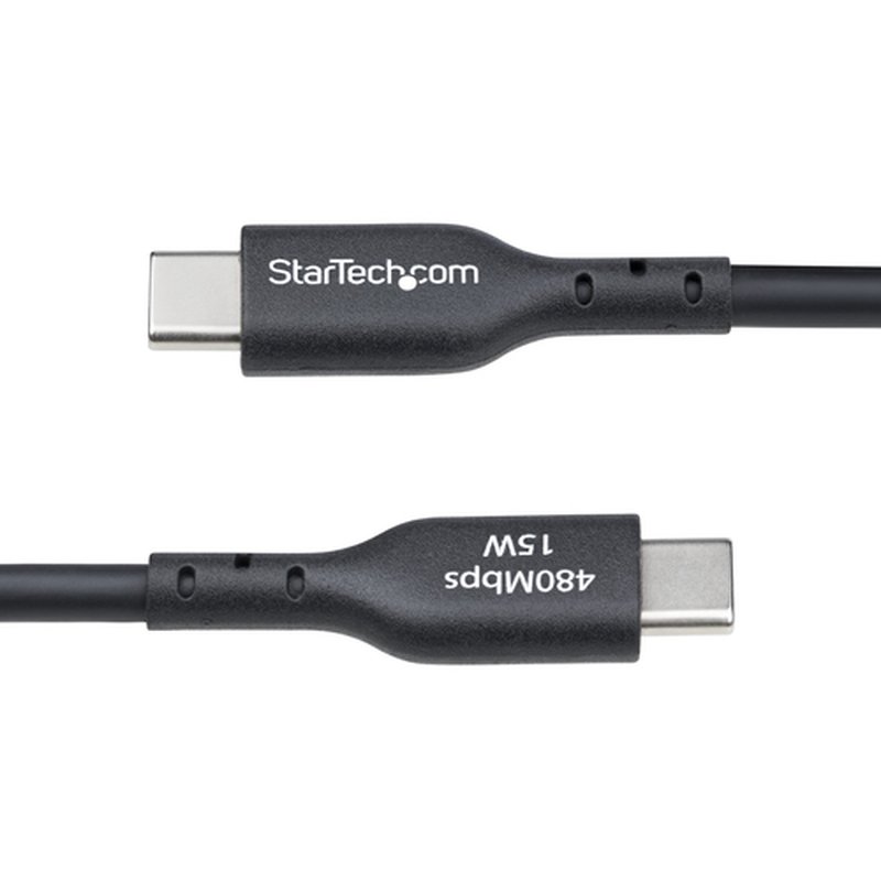 StarTech.com Cable Cargador USB-A a USB-C de 3m - Cable Adaptador USB-A a USB Tipo C - 3A - Cable de Carga y Sincronización - USB 2.0 - Recubrimiento de TPE - M/M - Negro - Imagen 5