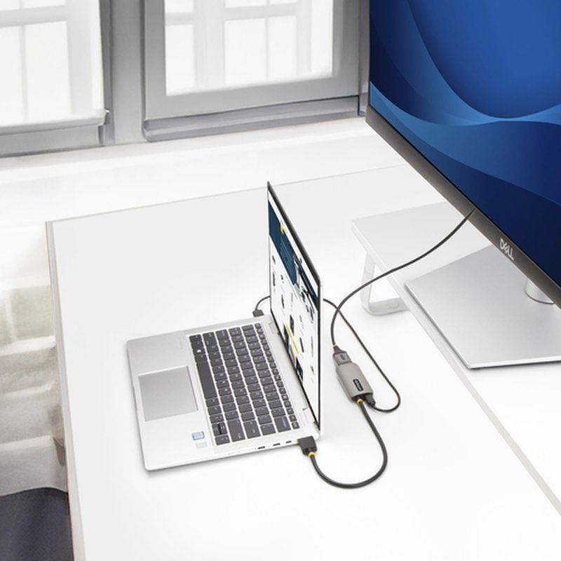 StarTech.com Cable Conversor Adaptador Activo de 30cm HDMI 2.1 a DisplayPort 1.4 - 8K60Hz - Alimentado por el Bus USB - Cable Incluido - Imagen 7