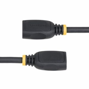 StarTech.com Cable HDMI 2.0 de Extensión Alargador de 6ft (2m) - Cable HDMI de Alta Velocidad Ahorrador de Puertos - 4K 60Hz - Cable Extensor HDMI Macho a Hembra