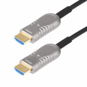 StarTech.com Cable HDMI 2.1 Híbrido Activo Óptico AOC de 9,1m - CMP Plenum - Cable HDMI 2.0/2.1 de Ultra Alta Velocidad 8K de Fibra Óptica - 48Gbps - 8K 60Hz/4K 120Hz - HDR10+/FRL/TMDS/eARC