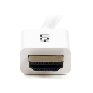 StarTech.com Cable HDMI de alta velocidad de 2m - Macho a Macho - CL3 Instalación en Pared - Ultra HD 4k x 2k - Blanco