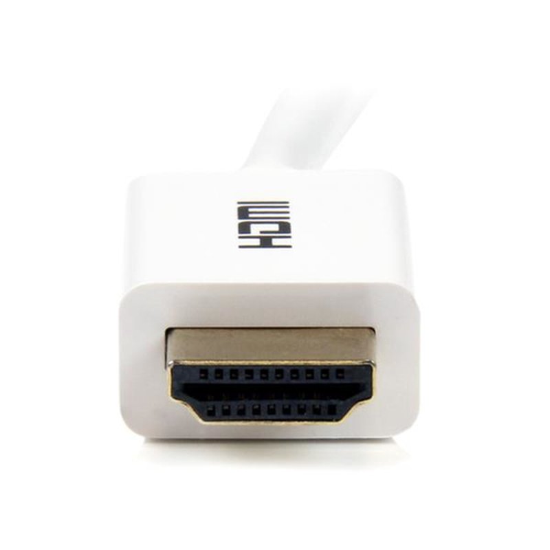 StarTech.com Cable HDMI de alta velocidad de 2m - Macho a Macho - CL3 Instalación en Pared - Ultra HD 4k x 2k - Blanco - Imagen 3