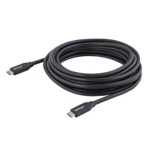 StarTech.com Cable USB-C de 4 metros con Capacidad para Entrega de Potencia (5A) - USB 2.0 - Certificado StarTech.com Cable USB-C de 4 metros con Capacidad para Entrega de Potencia (5A) - USB 2.0 - Certificado
