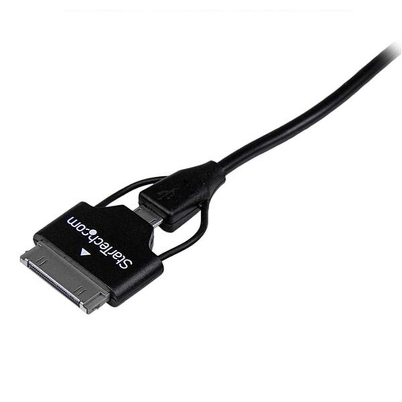 StarTech.com Cable USB de 65cm Combo Cargador para Móvil Micro USB y Adaptador con Conector Samsung Galaxy Tab StarTech.com Cable USB de 65cm Combo Cargador para Móvil Micro USB y Adaptador con Conector Samsung Galaxy Tab - Imagen 2