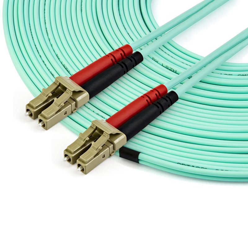 StarTech.com Cable de 15m de Fibra Óptica Multimodo OM3 LC a LC UPC - Full Duplex 50/125µm - para Redes de 100G - LOMMF/VCSEL - Pérdida Baja al Insertar <0.3dB - Cable LSZH - Imagen 3
