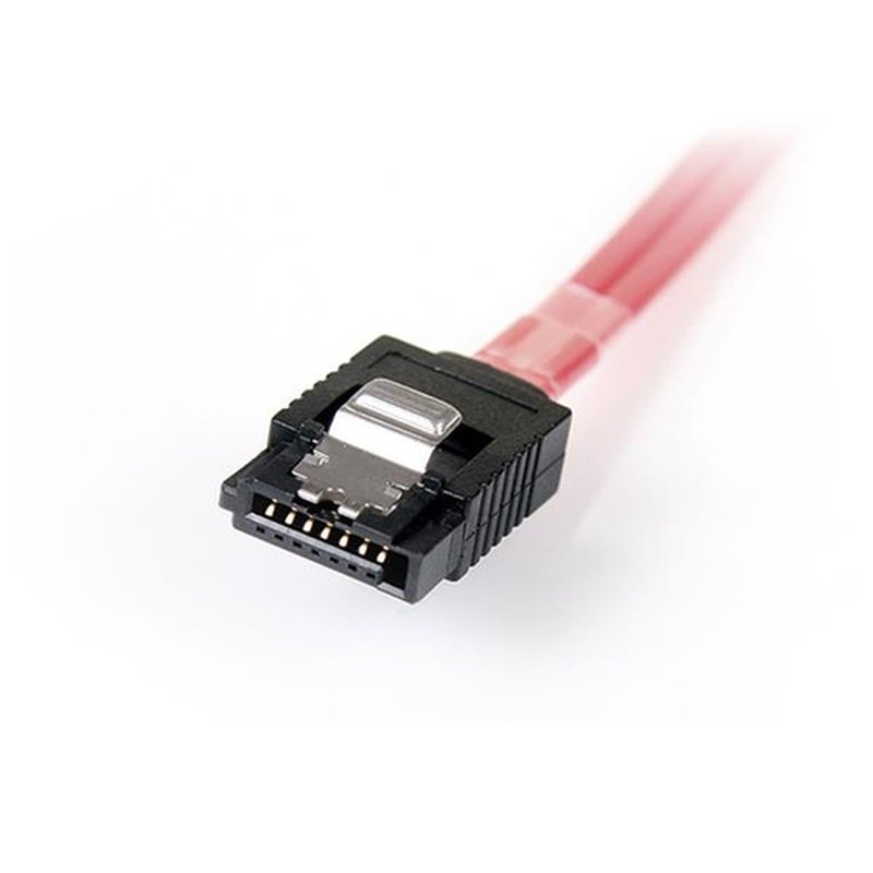 StarTech.com Cable de 1m SAS Serial Attached SCSI SFF 8087 a 4x SATA con Cierre de Seguridad Latches - Rojo - Imagen 3