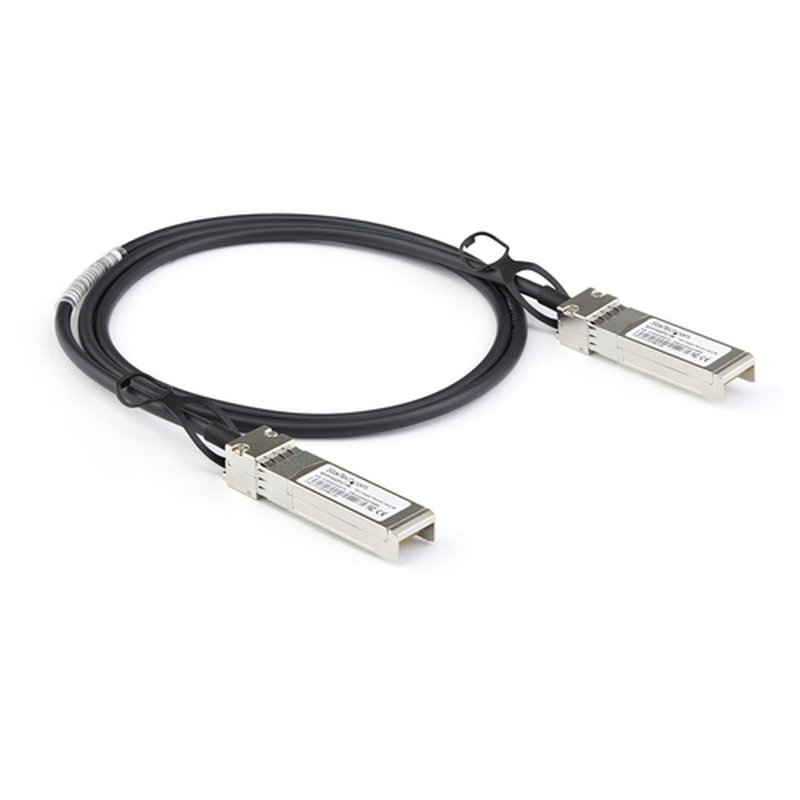 StarTech.com Cable de 1m Twinax SFP+ a SFP+ con Conexión Directa 10GbE- Compatible con DAC-SFP-10G-1M de Dell EMC - Cobre - DAC Transceptor/Mini GBIC Pasivo de Bajo Poder 10 Gbps - Imagen 3
