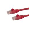 StarTech.com Cable de 2m Rojo de Red Gigabit Cat6 Ethernet RJ45 sin Enganche - Snagless