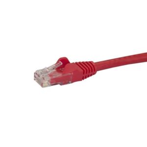Alternative view of StarTech.com Cable de 2m Rojo de Red Gigabit Cat6 Ethernet RJ45 sin Enganche - Snagless