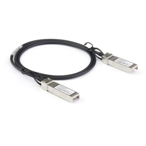 StarTech.com Cable de 3m Twinax SFP+ a SFP+ con Conexión Directa 10GbE- Compatible con DAC-SFP-10G-3M de Dell EMC - Cobre - DAC Transceptor/Mini GBIC Pasivo de Bajo Poder 10 Gbps