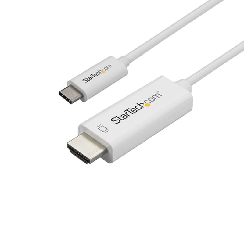 StarTech.com Cable de 3m USB C a HDMI - Cable Adaptador de Vídeo USB Tipo C a HDMI 2.0 4K de 60Hz - Compatible con Thunderbolt 3 - Portátil a Monitor HDMI - Modo Alt DP 1.2 HBR2 - Negro StarTech.com Cable de 3m USB C a HDMI - Cable Adaptador de Vídeo USB Tipo C a HDMI 2.0 4K de 60Hz - Compatible con Thunderbolt 3 - Portátil a Monitor HDMI - Modo Alt DP 1.2 HBR2 - Negro