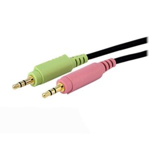 StarTech.com Cable de 4,5m para Switch Conmutador KVM 4en1 DVI-D Dual Link Doble Enlace USB con Audio Micrófono