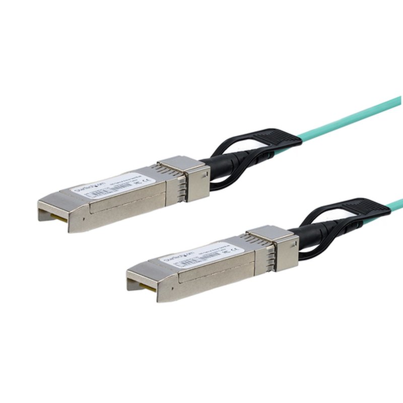 StarTech.com Cable de 5m AOC SFP+ a SFP+ - 10G Compatible con Cisco SFP-10G-AOC5M - Fibra Óptica Activa SFP+ de 10 GbE - Cable Transceptor/Mini GBIC/SFP+ 10 Gbps ASR1000