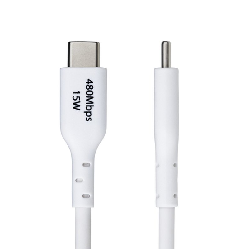 StarTech.com Cable de Carga USB-A a USB-C Blanco de 2m - Cable de Carga USB Tipo C - Carga Rápida de 3A - Cable de Transferencia de Datos USB 2.0 - TPE - Imagen 3