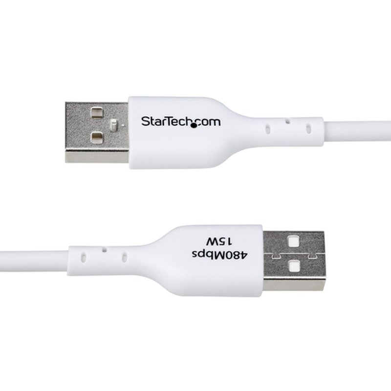 StarTech.com Cable de Carga USB-A a USB-C Blanco de 2m - Cable de Carga USB Tipo C - Carga Rápida de 3A - Cable de Transferencia de Datos USB 2.0 - TPE - Imagen 4