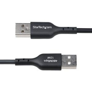 StarTech.com Cable de Carga USB-A a USB-C de 2m - Cable de Carga USB Tipo C - Carga Rápida de 3A - Cable de Transferencia de Datos USB 2.0 - TPE