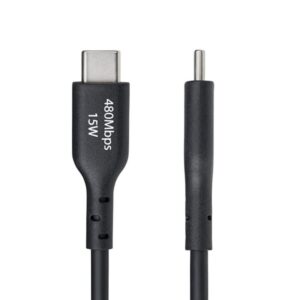 StarTech.com Cable de Carga USB-A a USB-C de 2m - Cable de Carga USB Tipo C - Carga Rápida de 3A - Cable de Transferencia de Datos USB 2.0 - TPE
