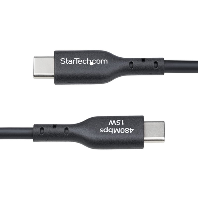 StarTech.com Cable de Carga USB-A a USB-C de 2m - Cable de Carga USB Tipo C - Carga Rápida de 3A - Cable de Transferencia de Datos USB 2.0 - TPE - Imagen 5
