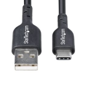 StarTech.com Cable de Carga USB-A a USB-C de 2m - Cable de Carga USB Tipo C - Carga Rápida de 3A - Cable de Transferencia de Datos USB 2.0 - TPE